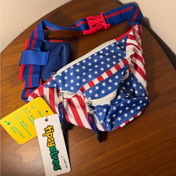 NWT Tipsy Elves Freedom Fanny Pack w/Drink Holder - Picture 5 of 11